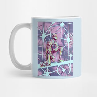 silver surfer in marvel space Mug